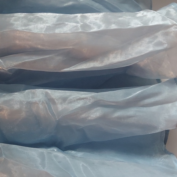 Light blue babydoll dress. Size large. - Picture 7 of 9